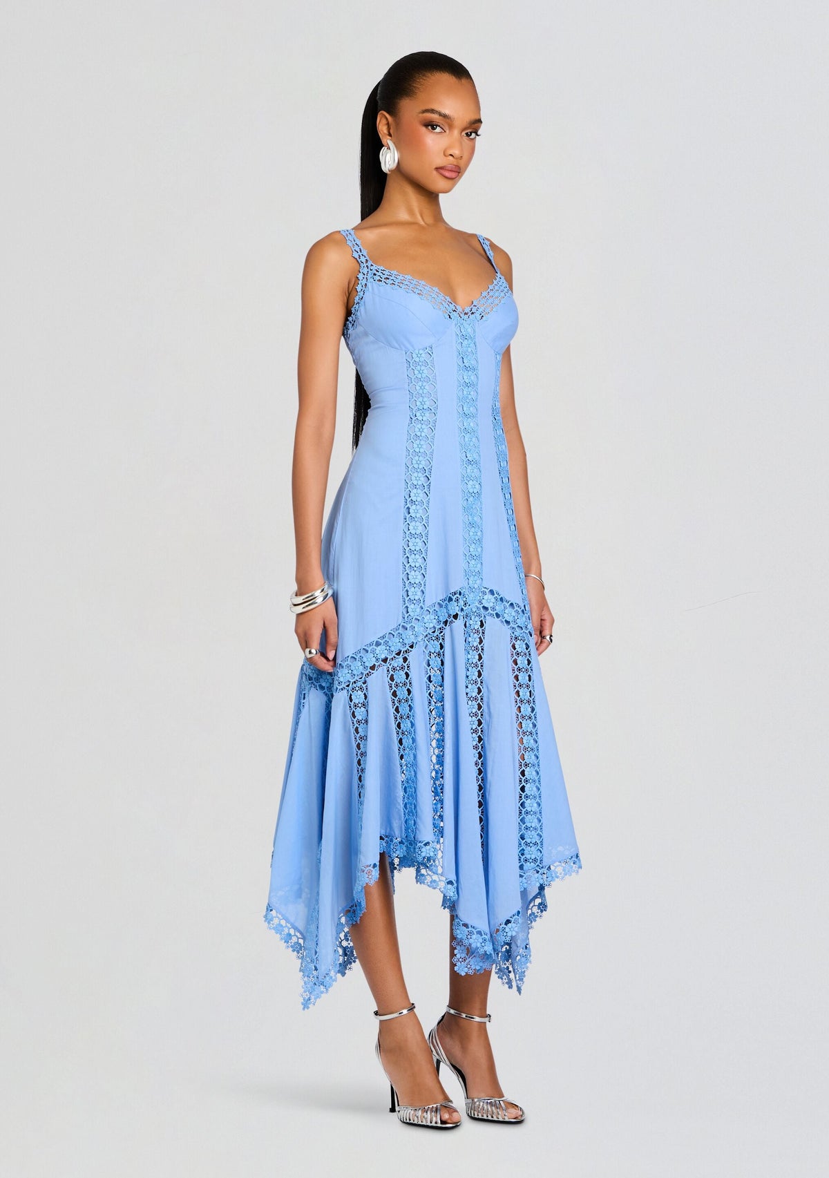 Blossel Long Dress by Charo Ruiz in Blue Washed, product image 3