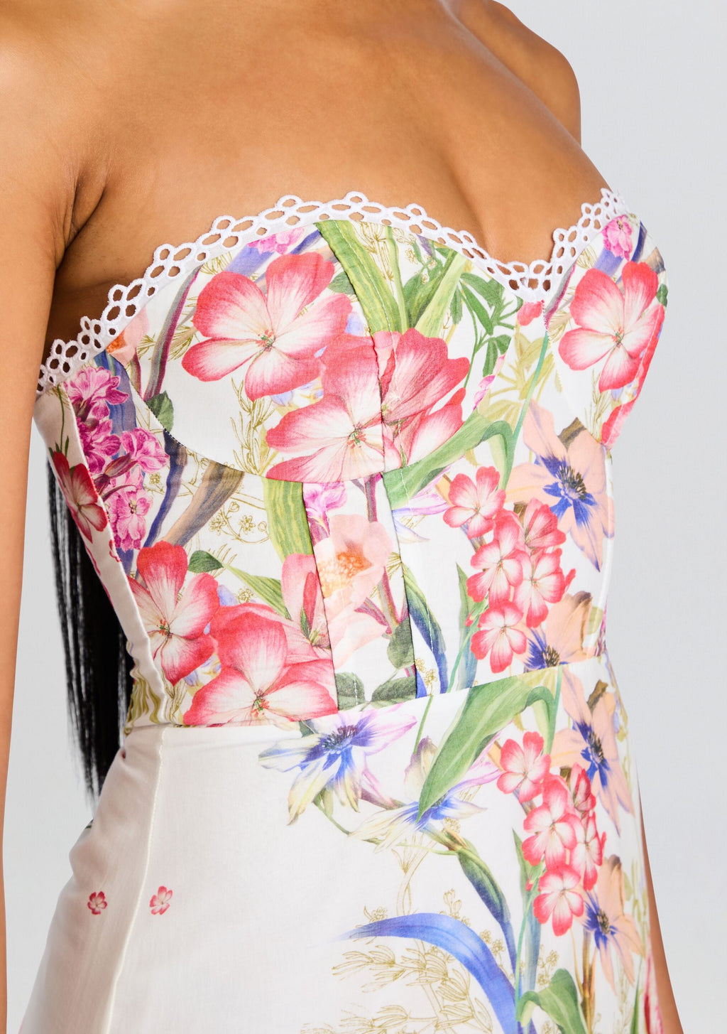Danny Long Dress by Charo Ruiz in White Botanic, product image 2