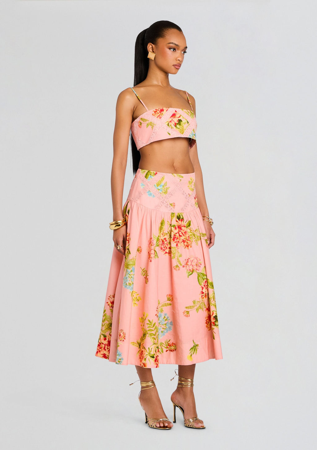 Dhun Bustier Top by Hemant & Nandita in Multi, product image 3