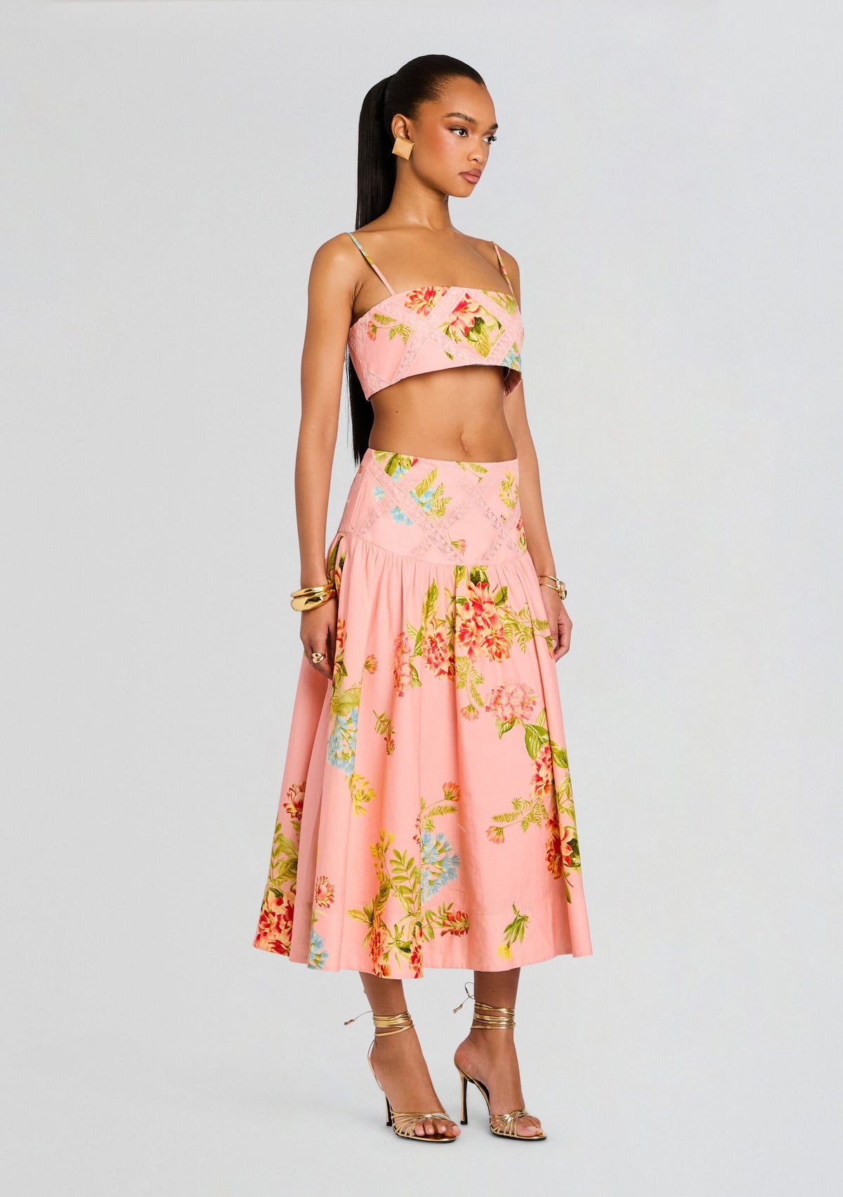 Dhun Bustier Top by Hemant & Nandita in Multi, product image 3