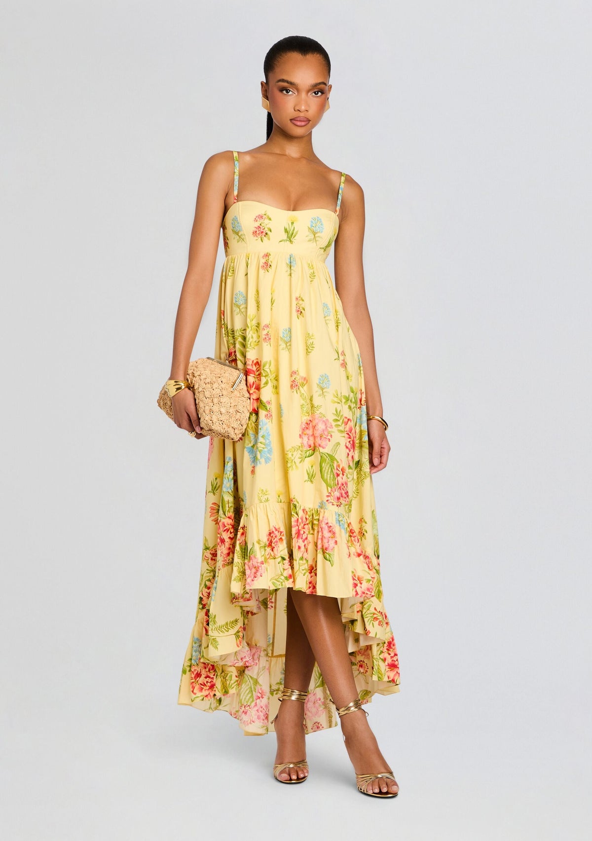 Dhun Long Dress by Hemant & Nandita in Multi, product image 5