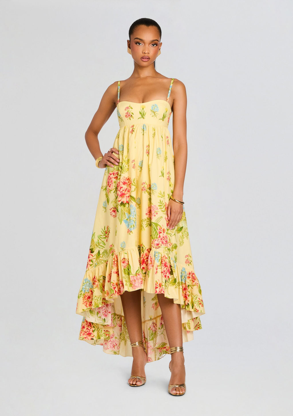 Dhun Long Dress by Hemant & Nandita in Multi, product image 1