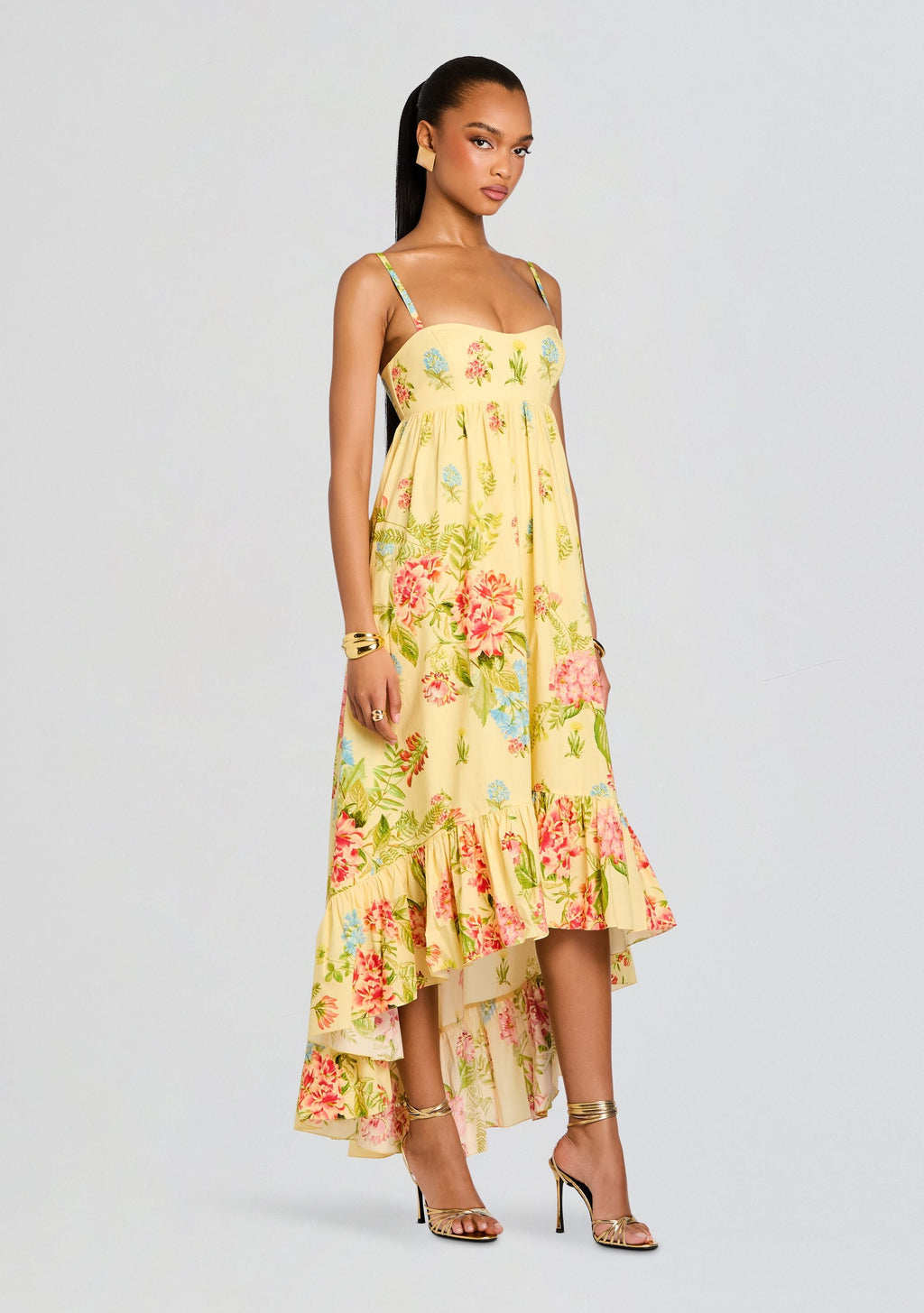 Dhun Long Dress by Hemant & Nandita in Multi, product image 3