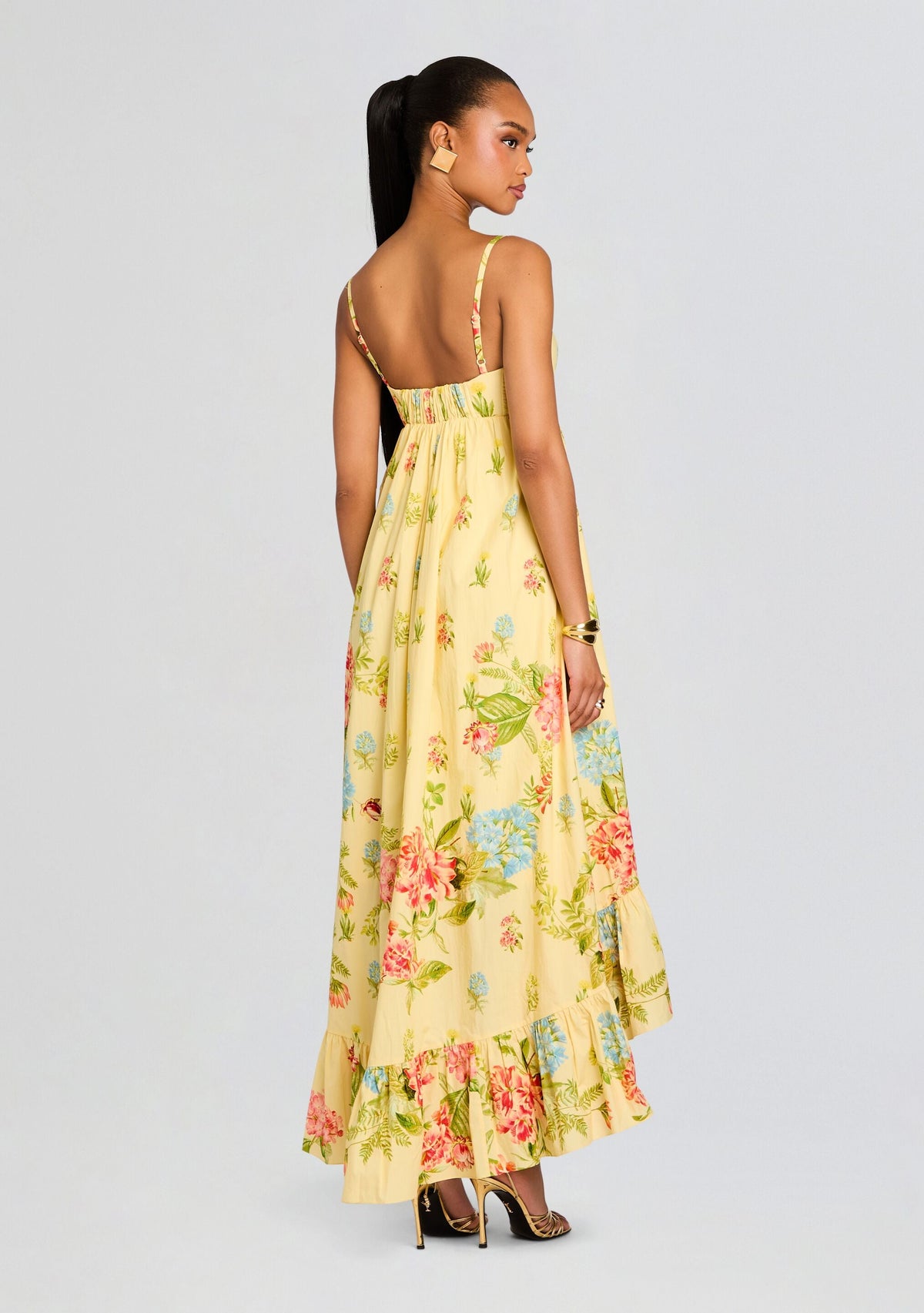 Dhun Long Dress by Hemant & Nandita in Multi, product image 4