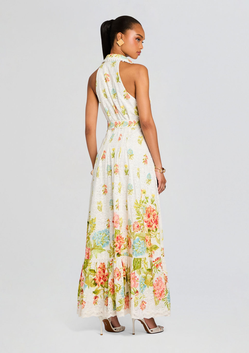 Dhun Long Shirt Dress by Hemant & Nandita in Multi, product image 4
