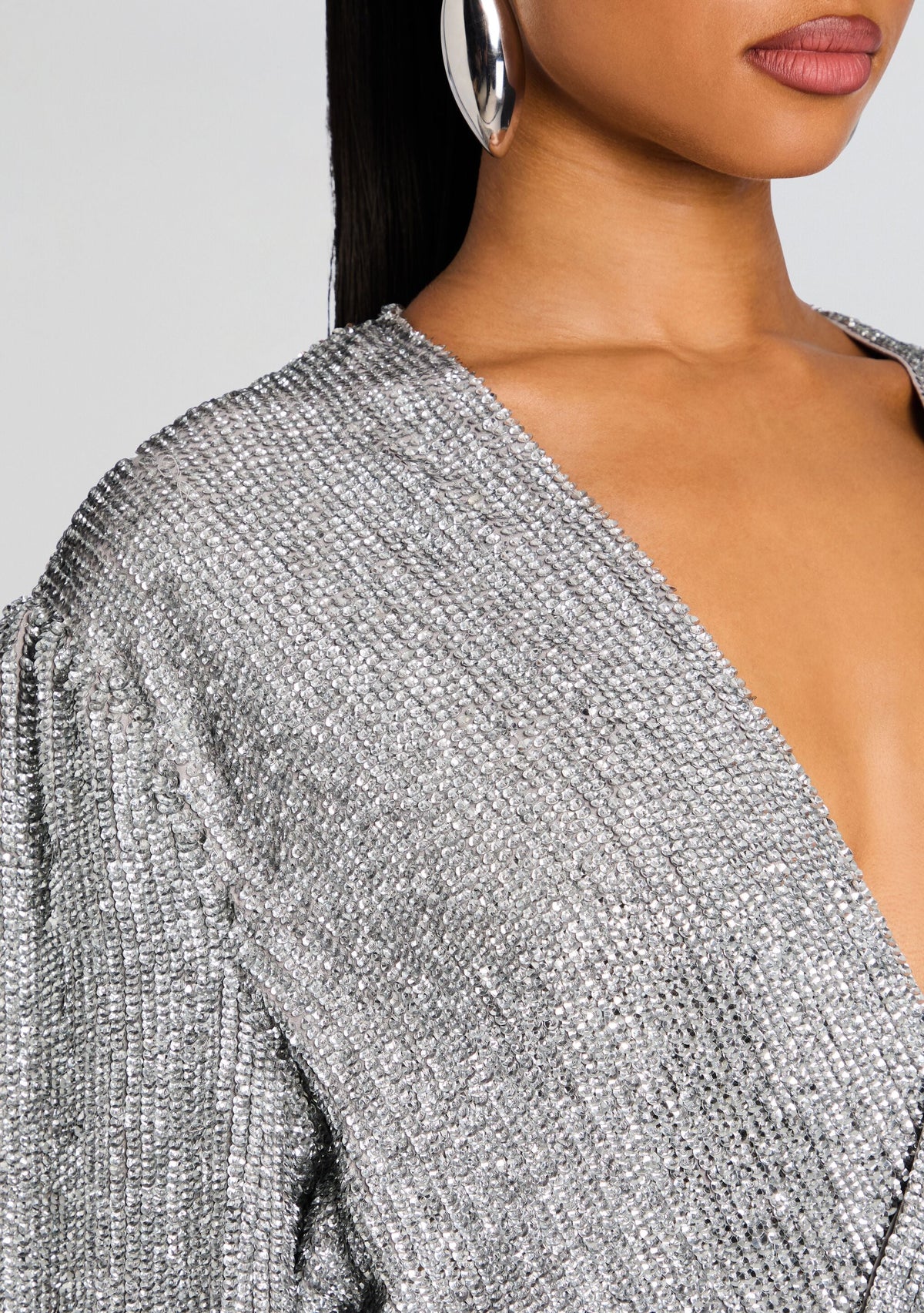Gabrielle Robe by retrofête in Silver Cloud, product image 2