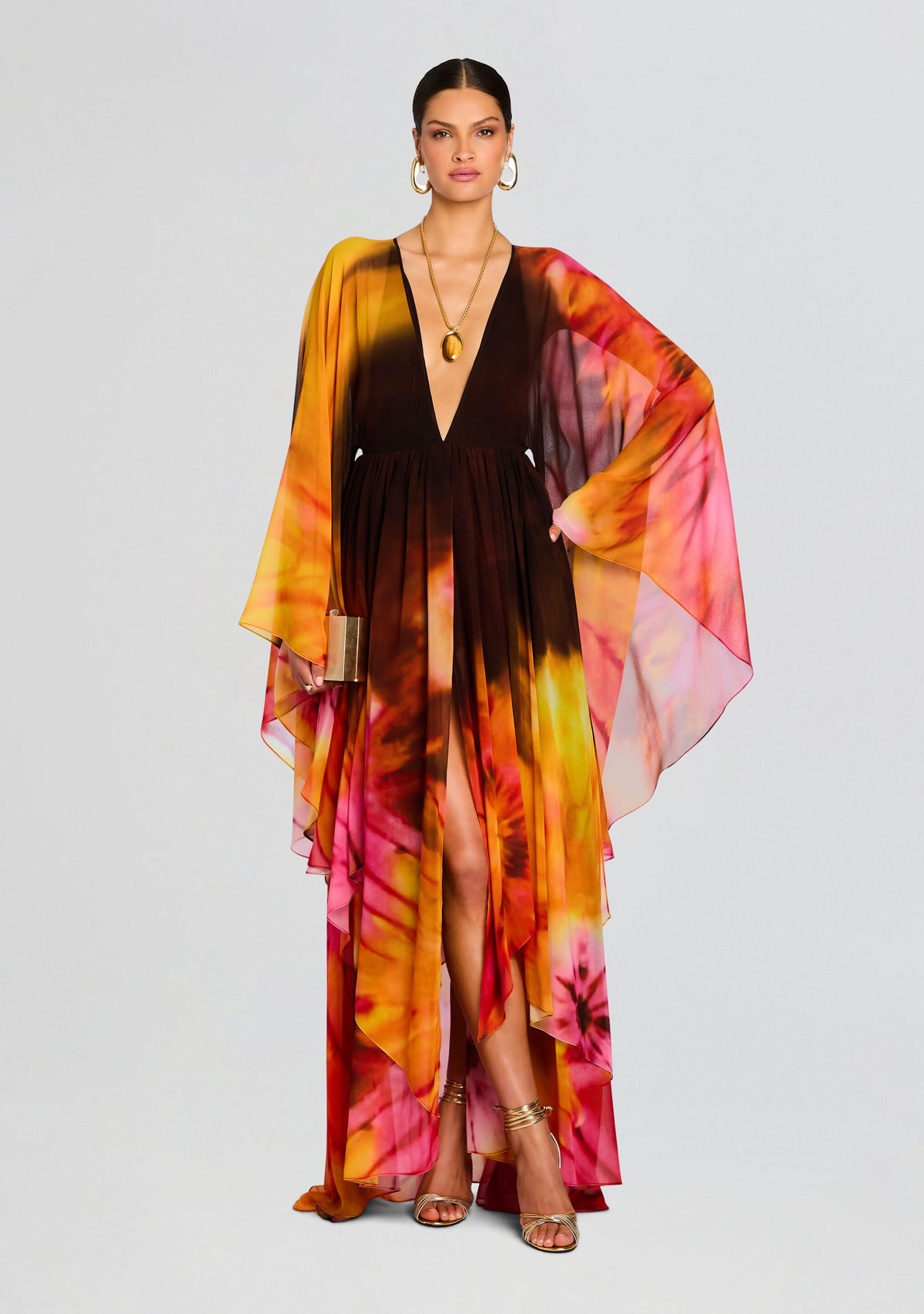 Hedley Chiffon Dress by retrofête in Orenda, product image 1