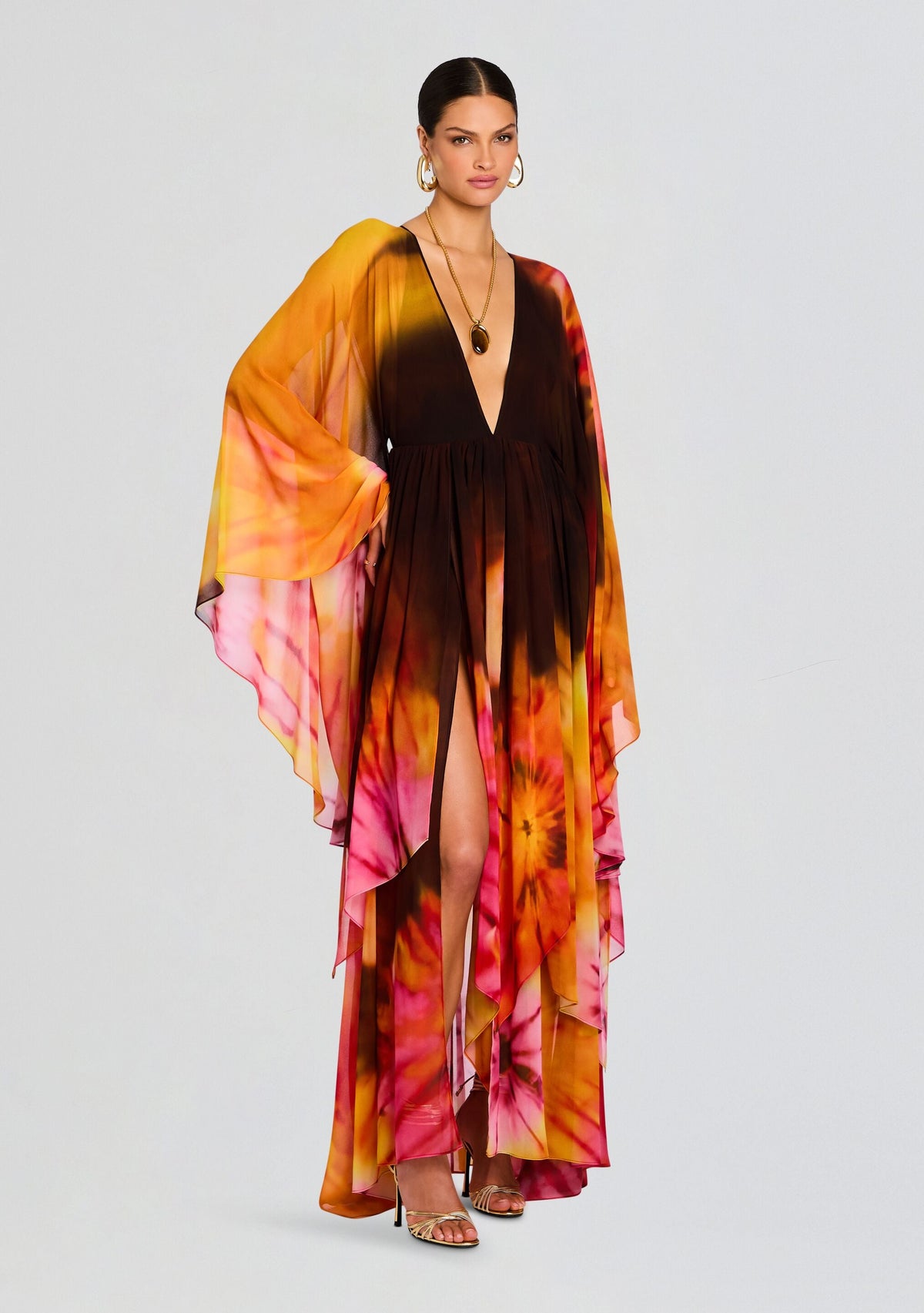 Hedley Chiffon Dress by retrofête in Orenda, product image 3