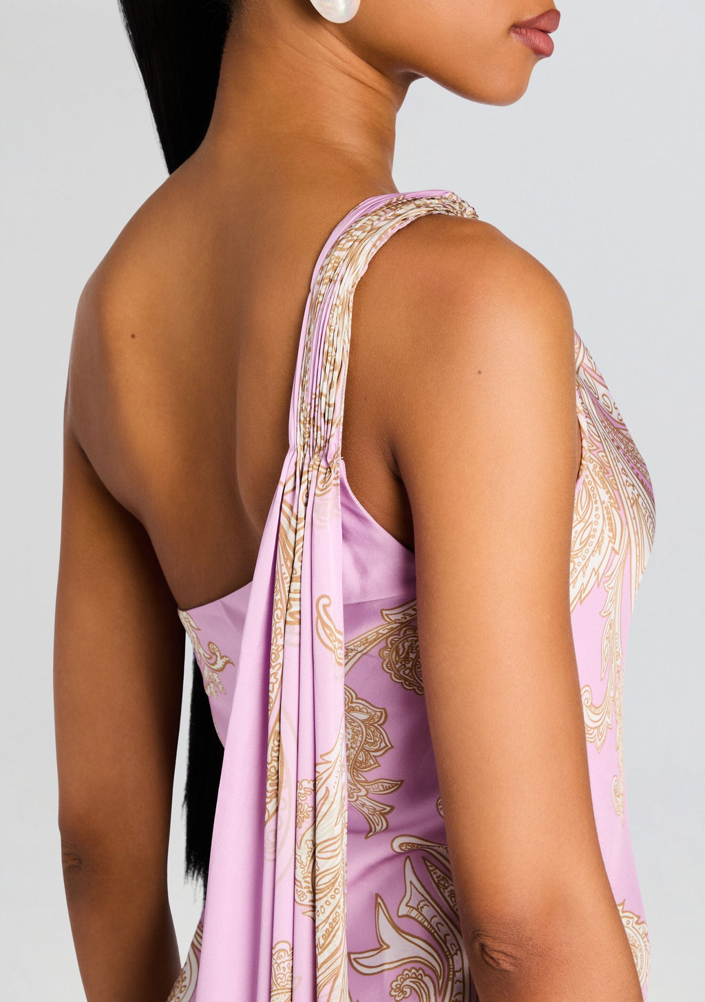 Jiah Long Dress by Hemant & Nandita in Lilac, product image 2