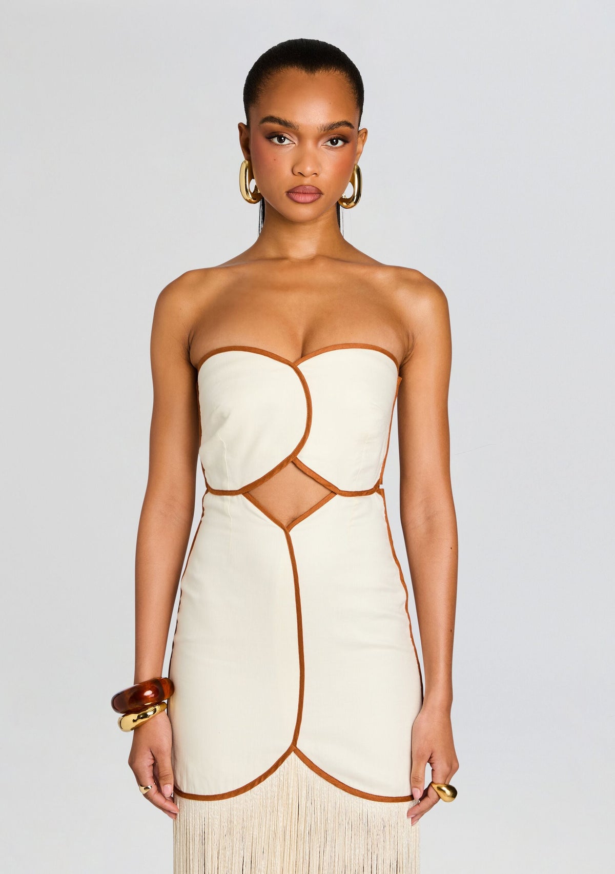 Joaquina Dress by Azulu in Ecru, product image 5