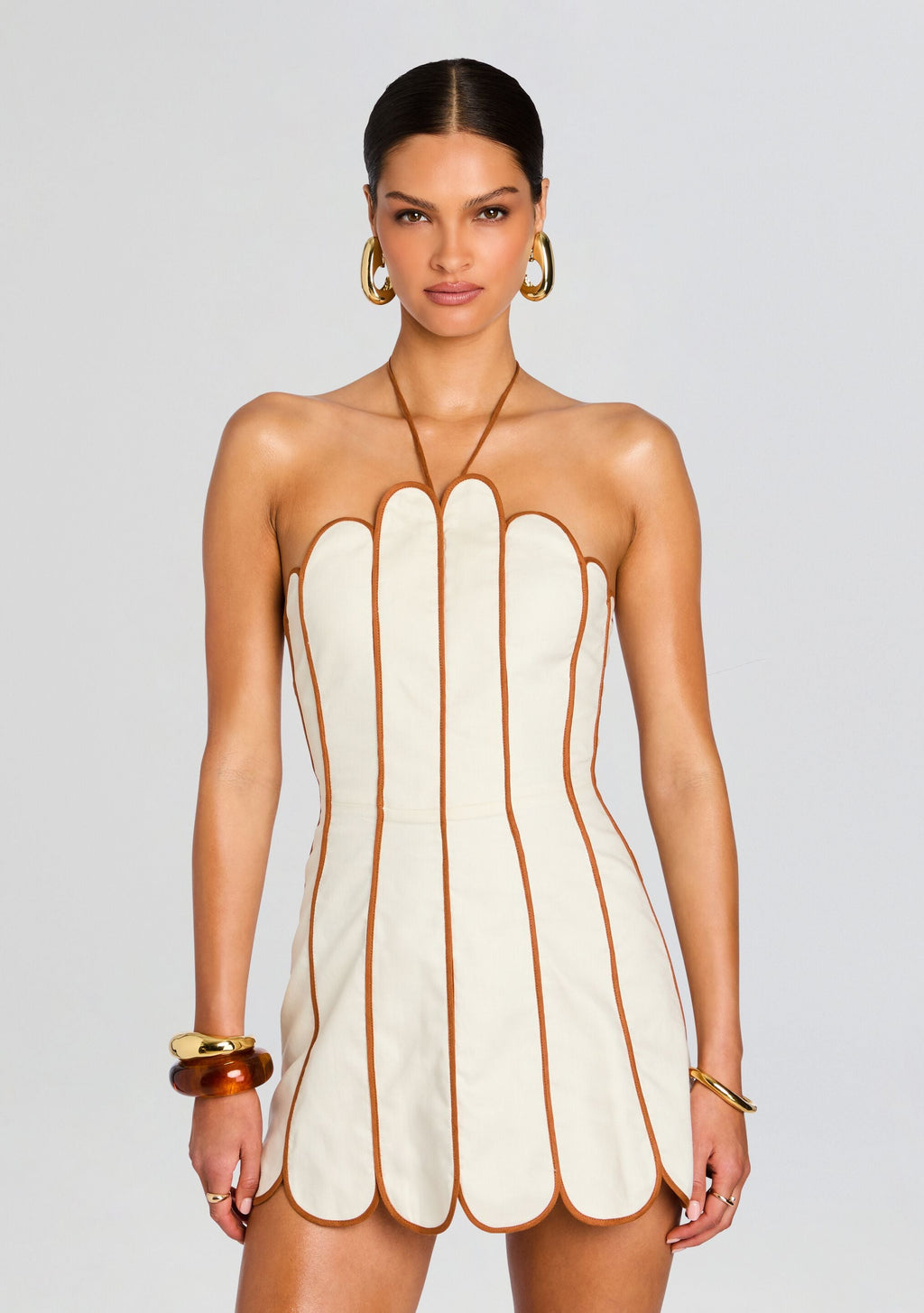 Lenny Dress by Azulu in Ecru, product image 5