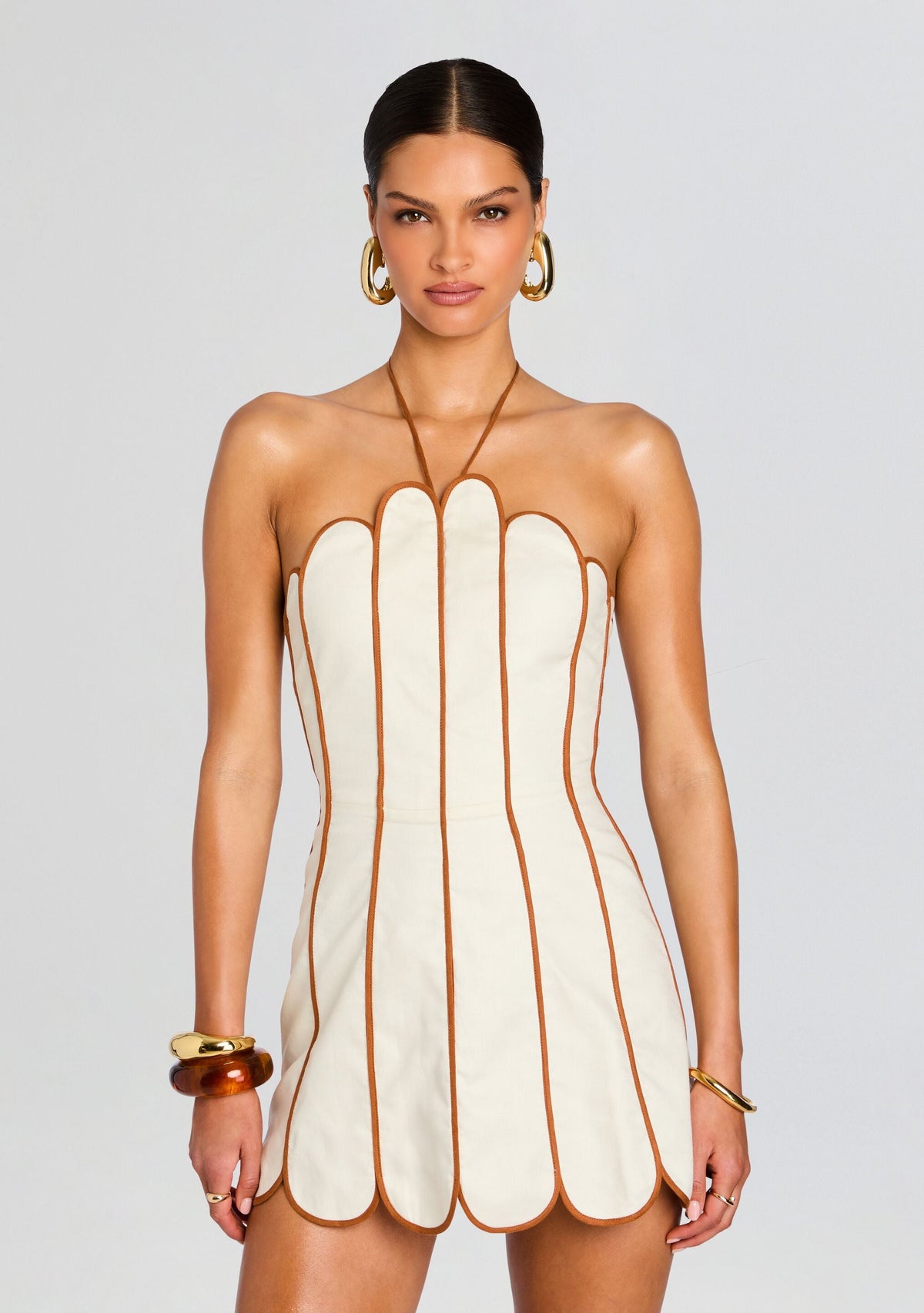 Lenny Dress by Azulu in Ecru, product image 5