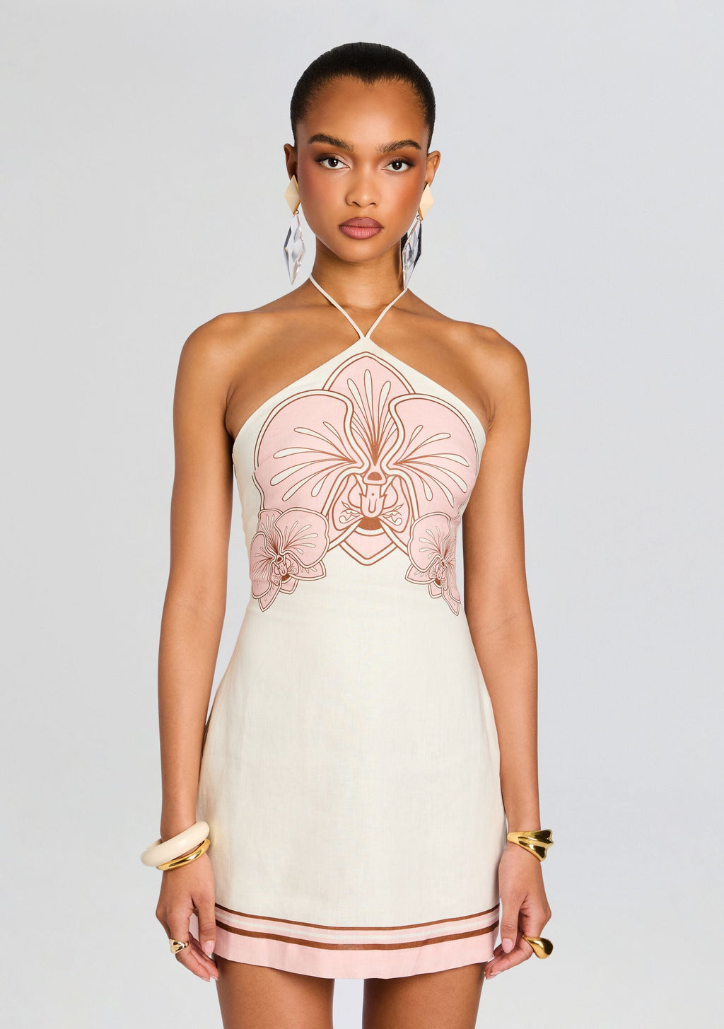 Maddie Mini Dress by Shani Shemer in Pink Print 130, product image 5