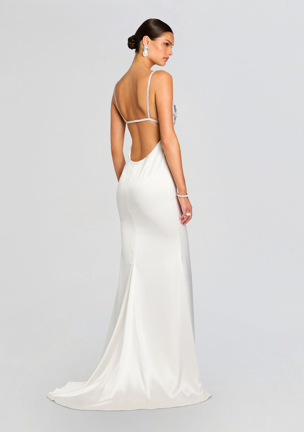 Oline Embroidered Dress by retrofête in Ivory, product image 5