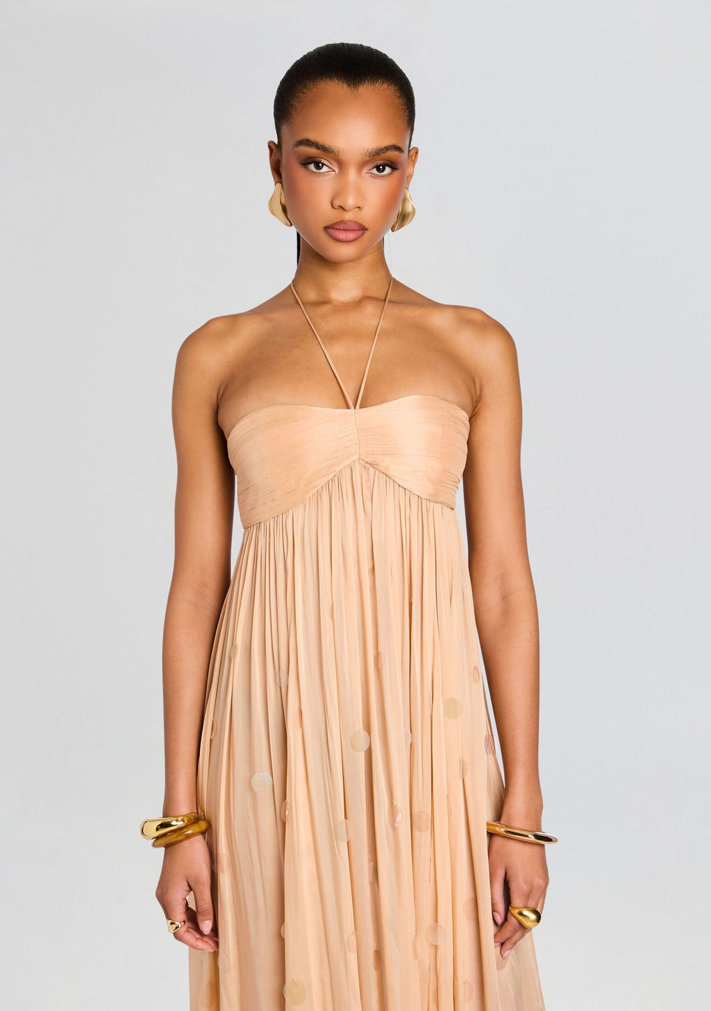 Yanis Dress by retrofête in Honey Beige, product image 5