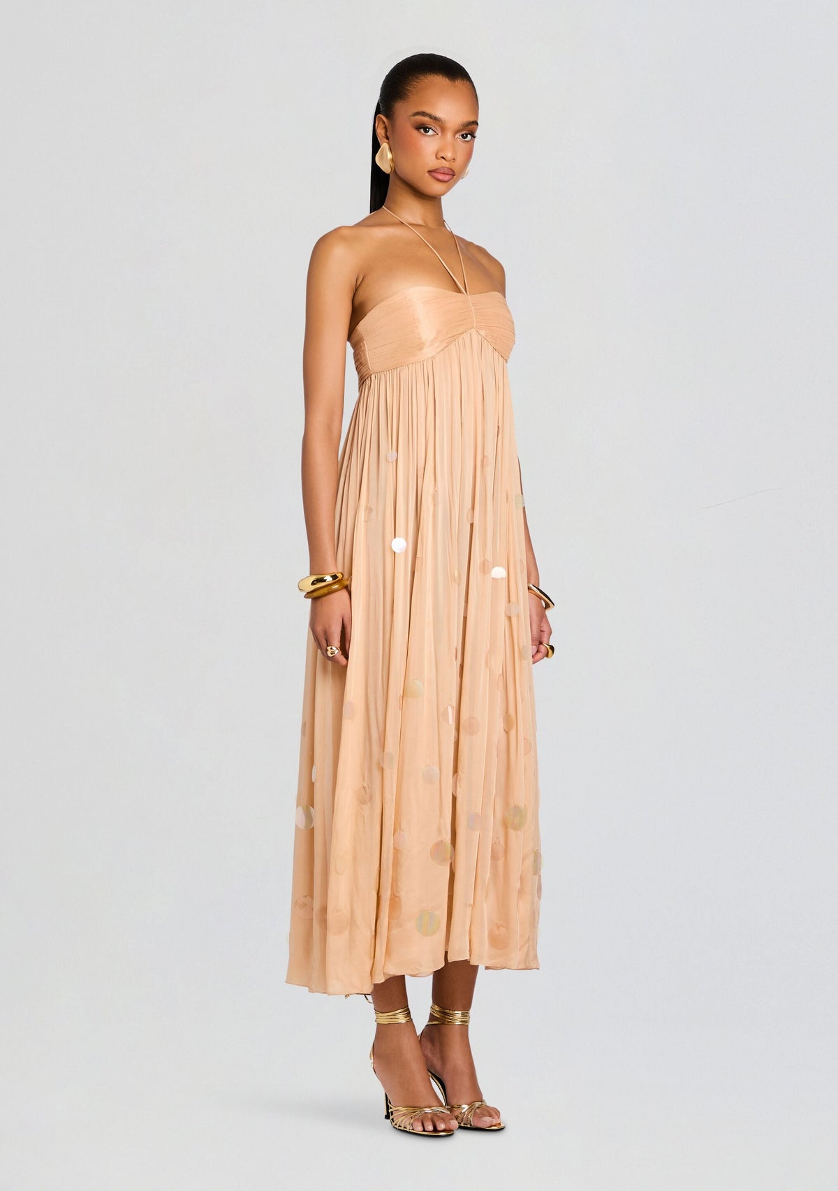 Yanis Dress by retrofête in Honey Beige, product image 3