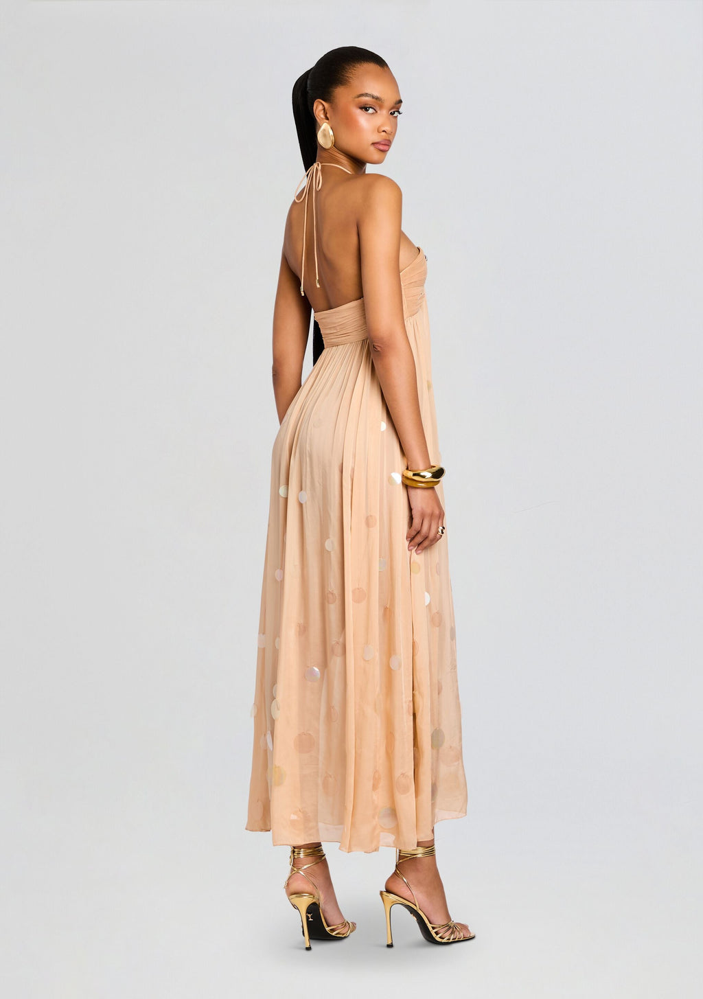 Yanis Dress by retrofête in Honey Beige, product image 4