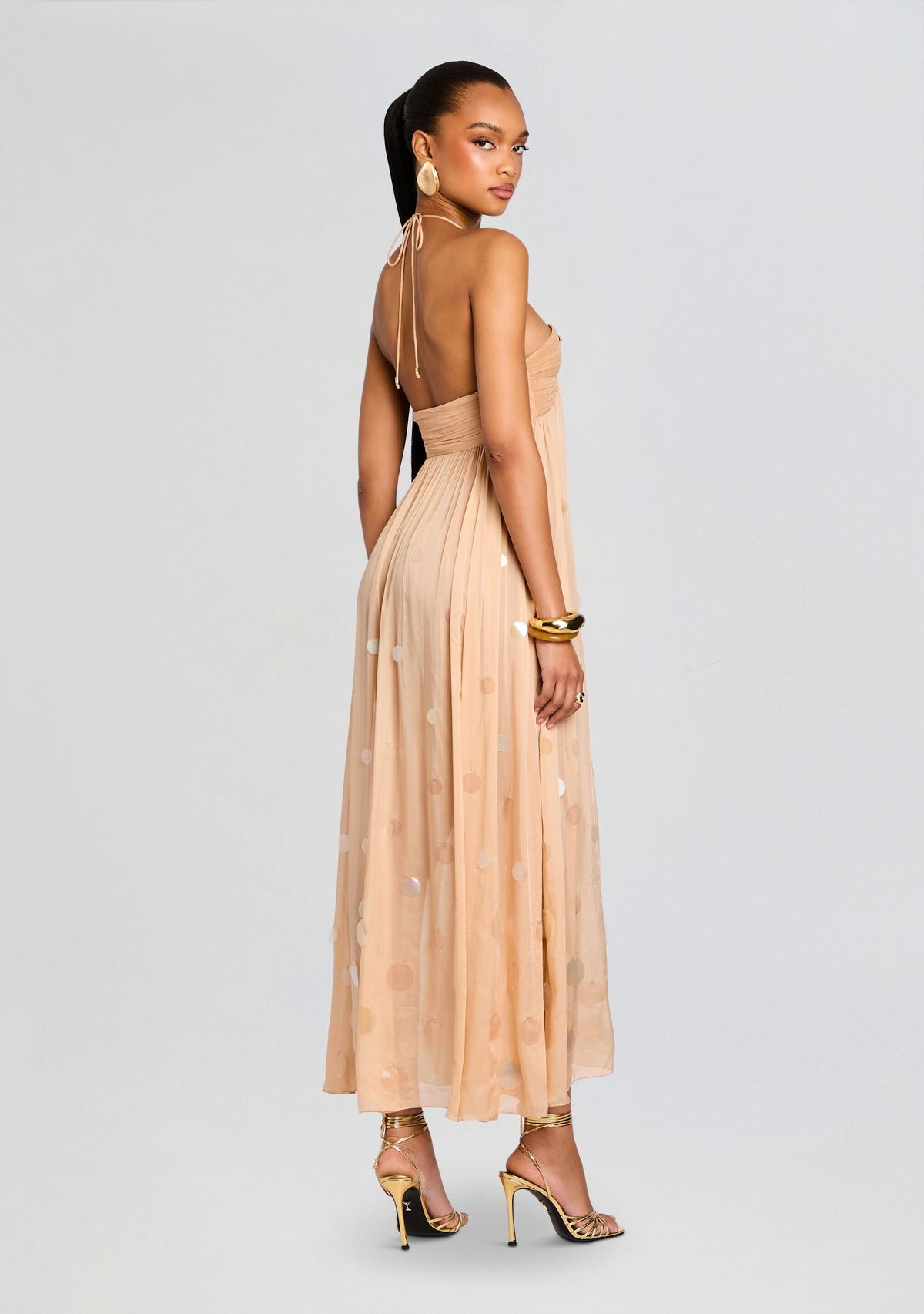 Yanis Dress by retrofête in Honey Beige, product image 4