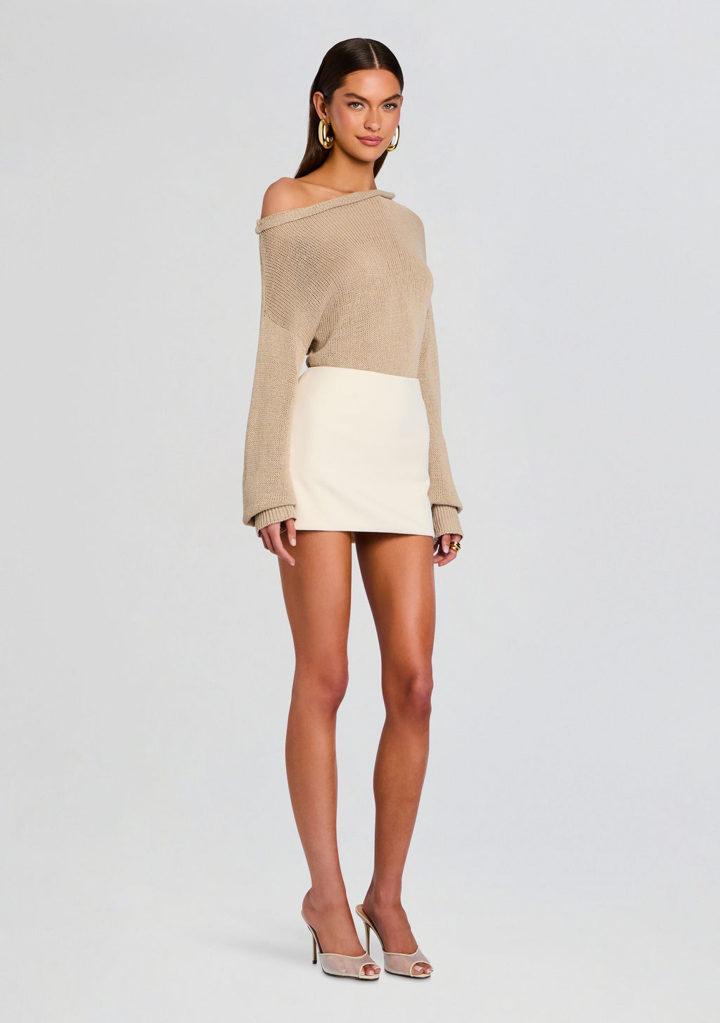 Celeste Skirt by SEROYA in Eggshell, product image 3
