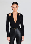 Assunta Bodysuit by retrofête in Metallic Black, product image 1