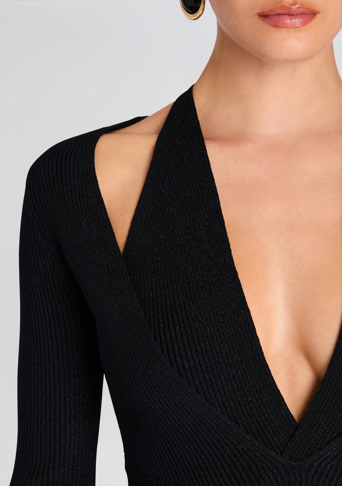 Assunta Bodysuit by retrofête in Metallic Black, product image 3