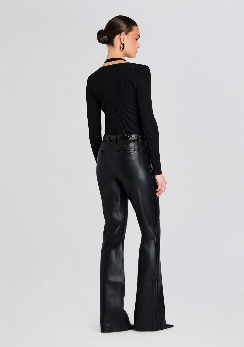 Assunta Bodysuit by retrofête in Metallic Black, product image 5