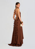 Deena Chiffon Dress by retrofête in Hazel, product image 1