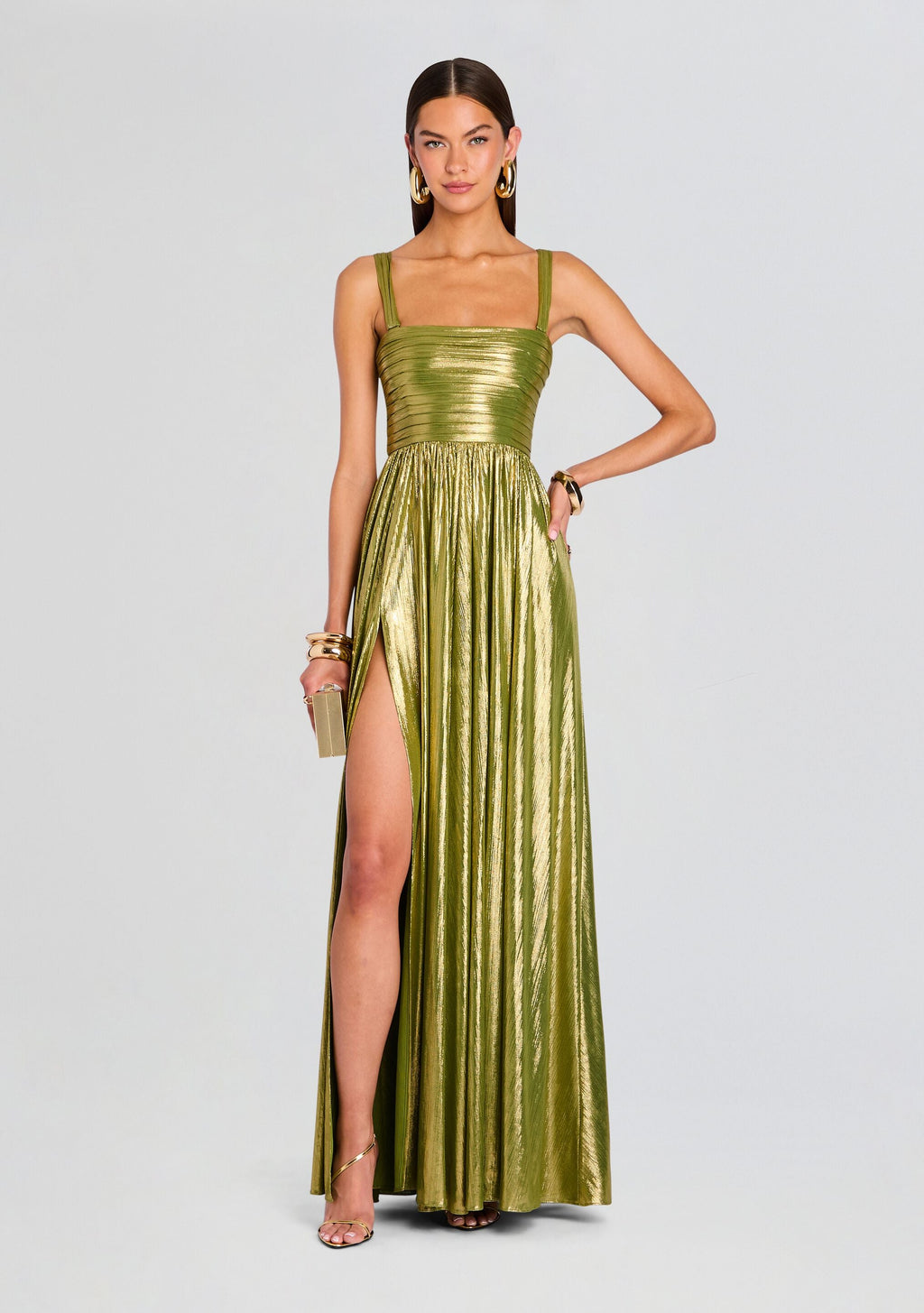 Iris Dress by retrofête in Forest Green, product image 1