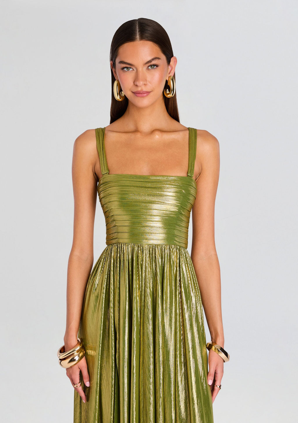 Iris Dress by retrofête in Forest Green, product image 5