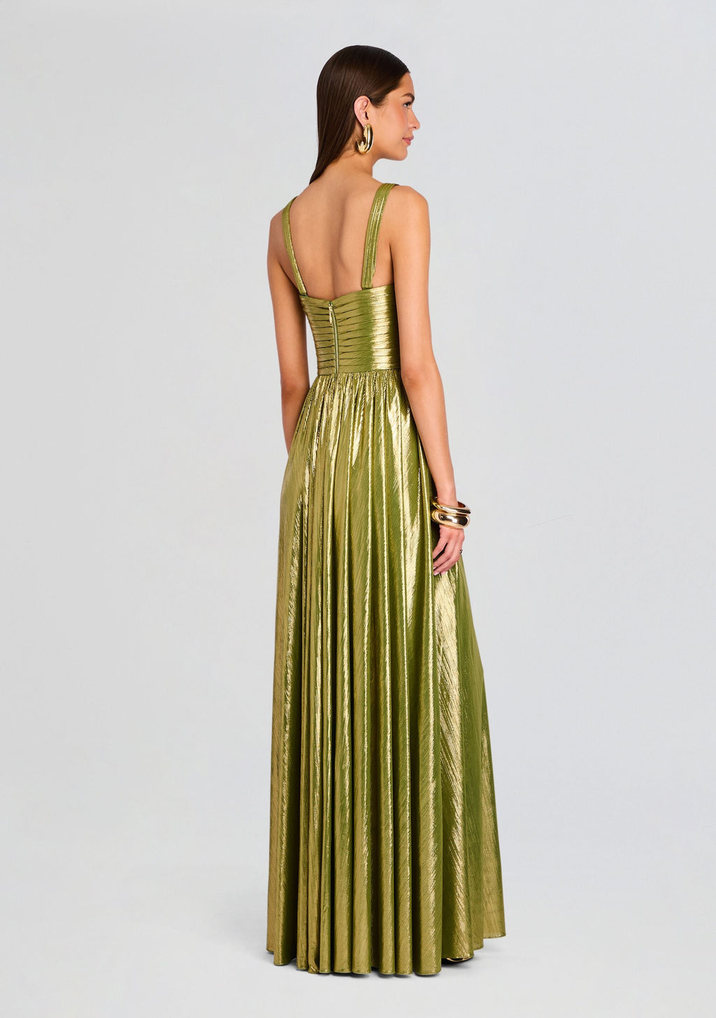 Iris Dress by retrofête in Forest Green, product image 3