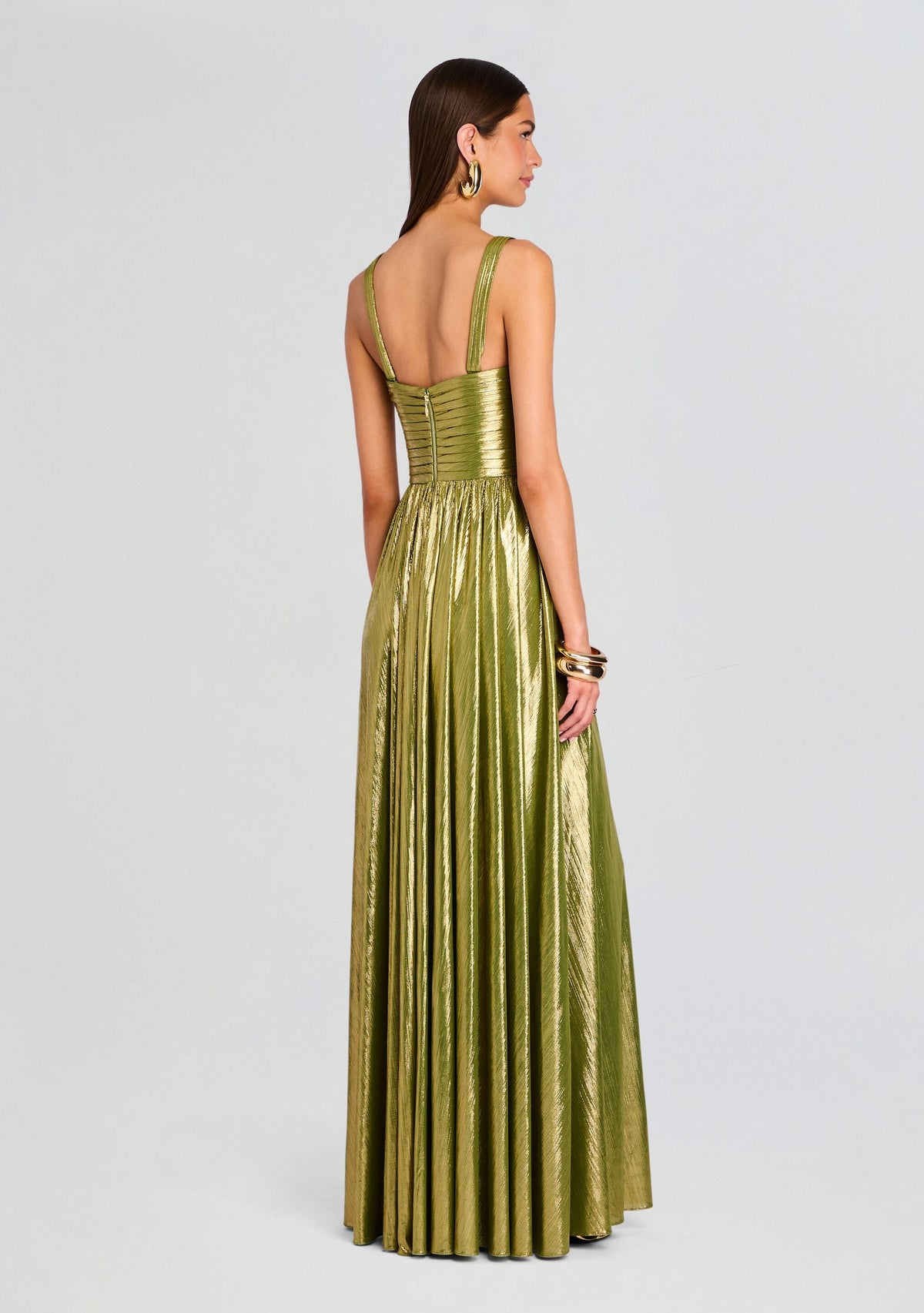 Iris Dress by retrofête in Forest Green, product image 3