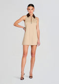 Jiles Mini Dress by SEROYA in Sand, product image 1