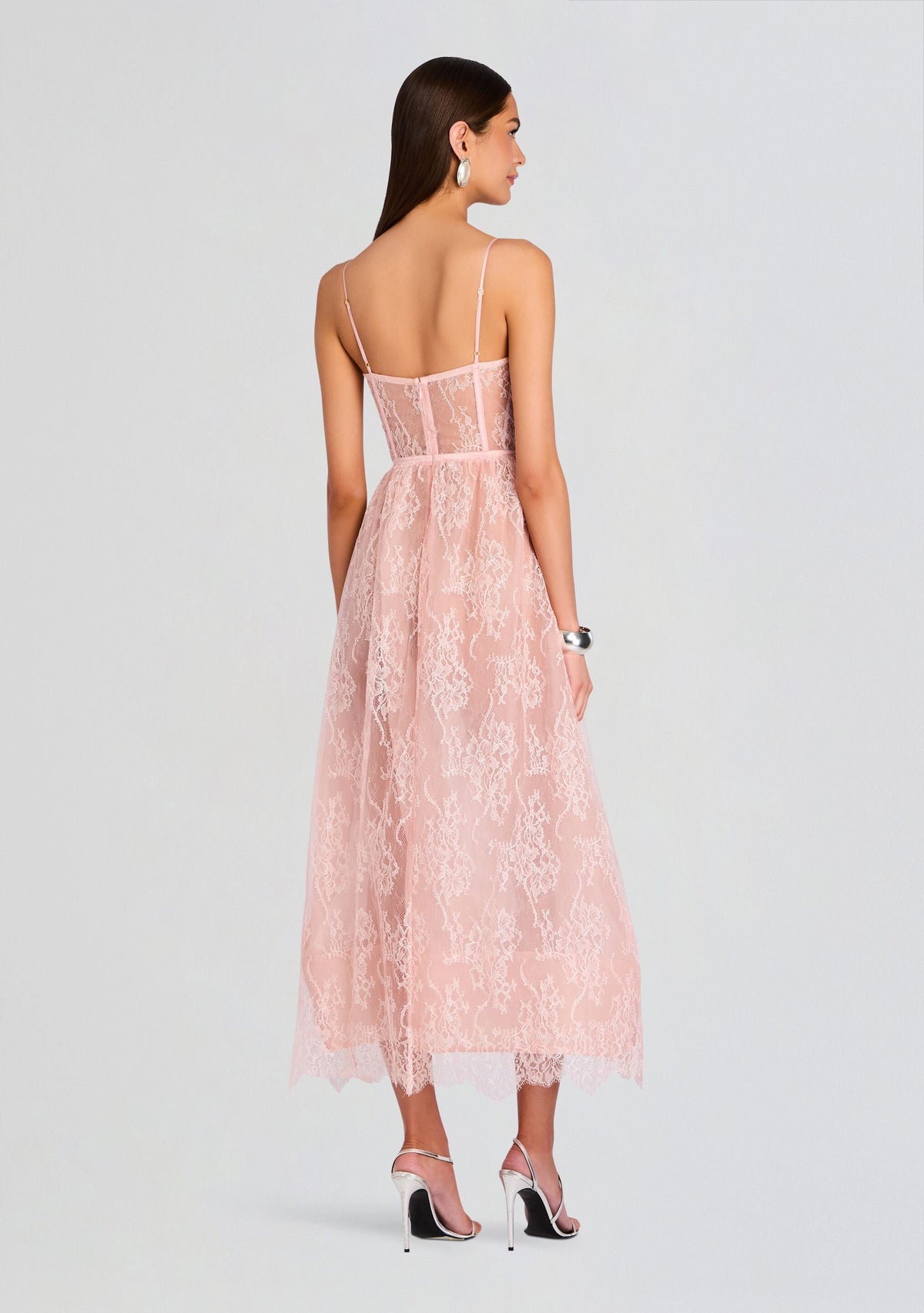 Kendy Lace Dress by retrofête in Peche, product image 4