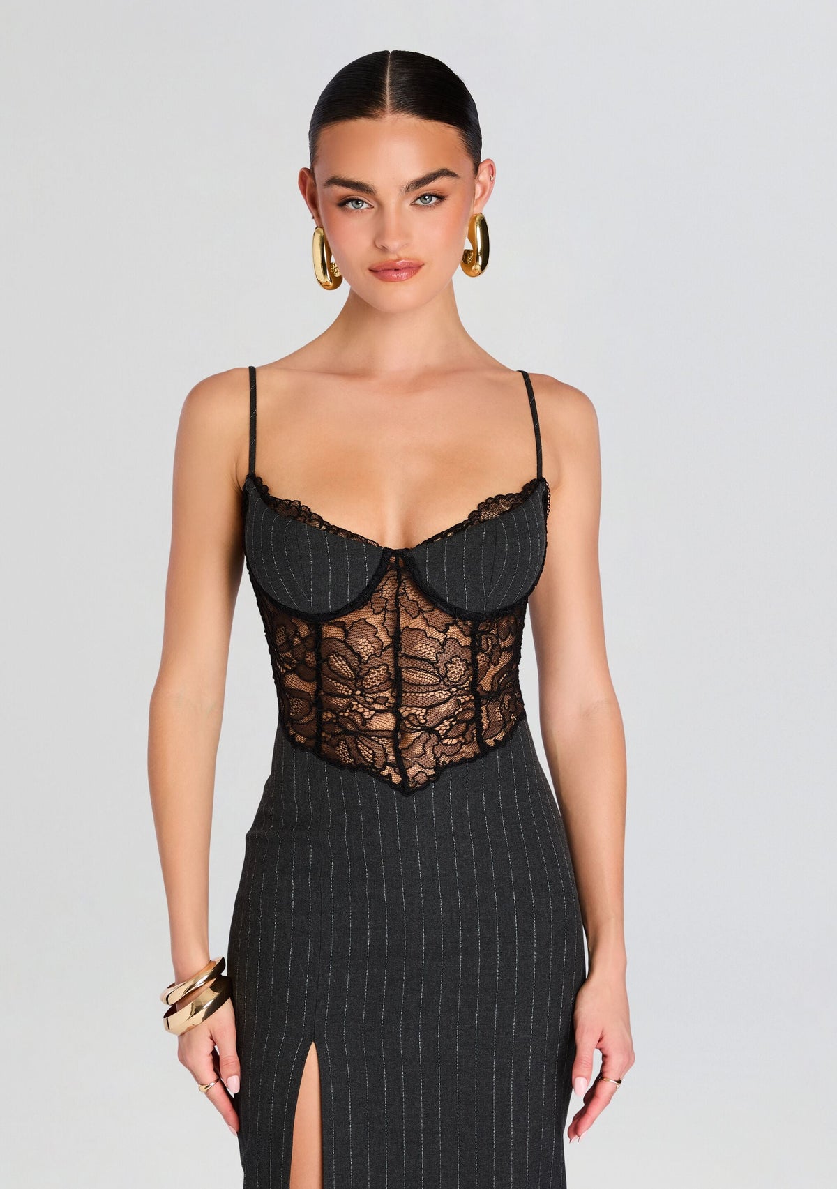 Kora Dress by retrofête in Grey, product image 5