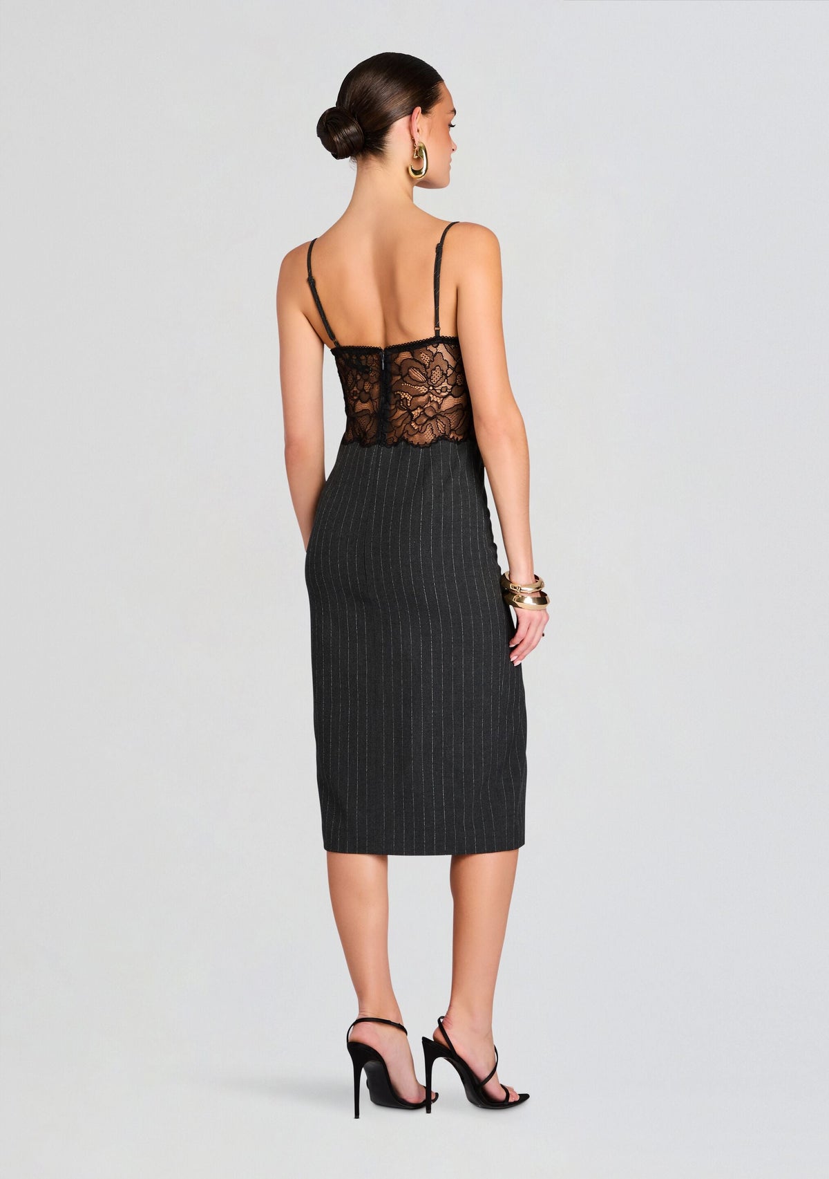 Kora Dress by retrofête in Grey, product image 4