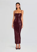 Kyree Knit Dress by retrofête in Port, product image 1