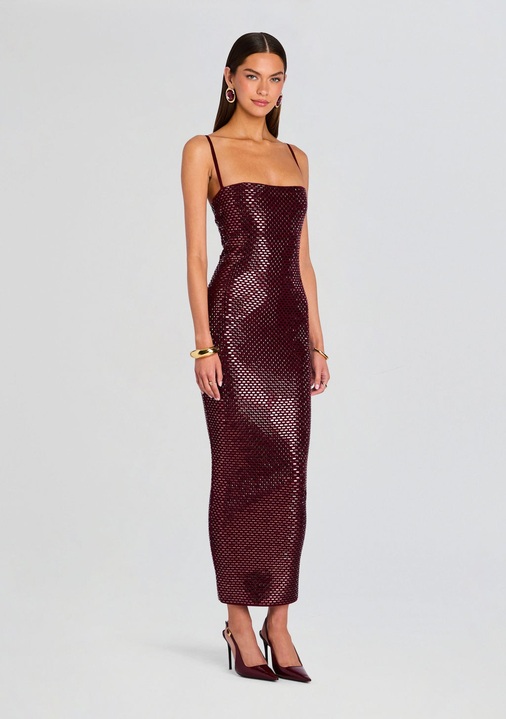 Kyree Knit Dress by retrofête in Port, product image 3