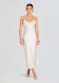 Peony Dress by SEROYA in Eggshell, product image 1