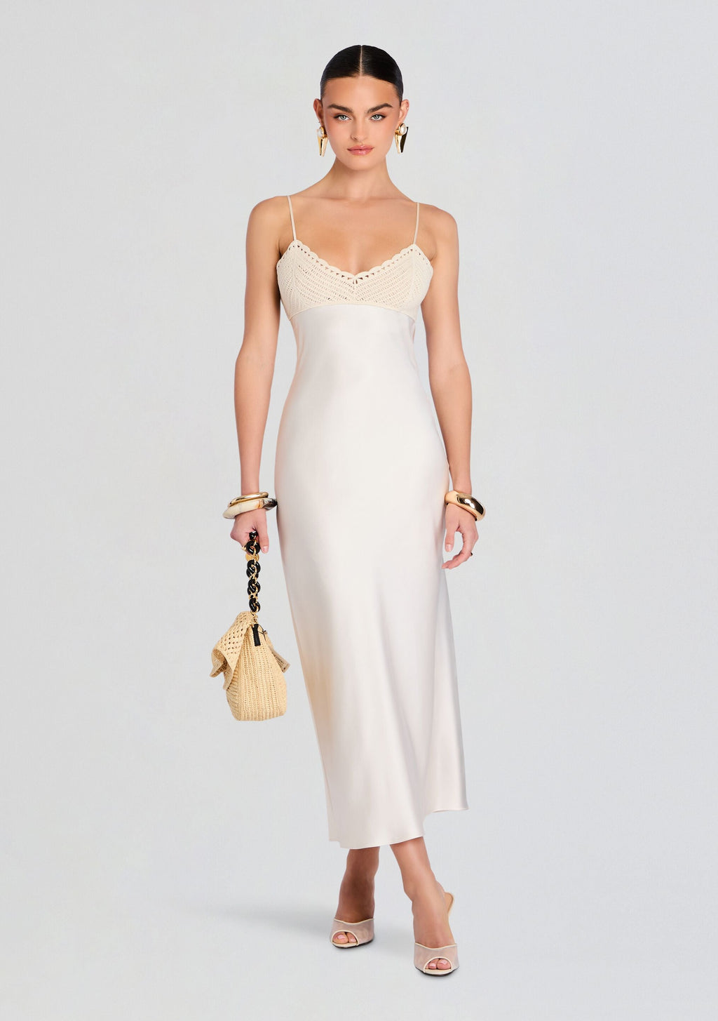 Peony Dress by SEROYA in Eggshell, product image 5