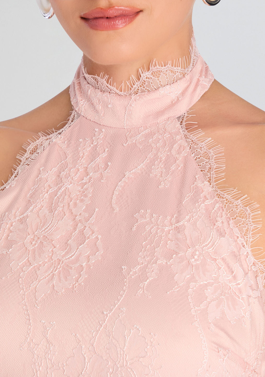 Raquelle Lace Dress by retrofête in Peche, product image 2