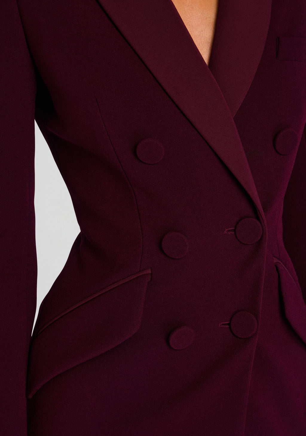 Amberly Blazer Evening Dress by Sans Faff in Bordeaux, product image 2