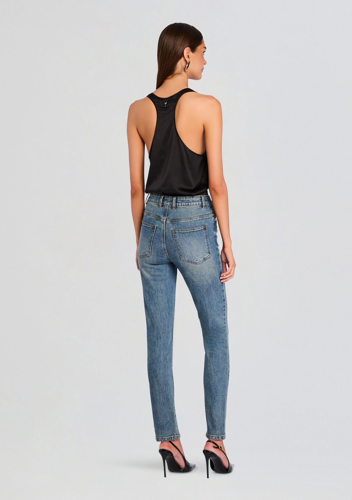 Celia High Rise Skinny Jean by SEROYA in Dawn, product image 5