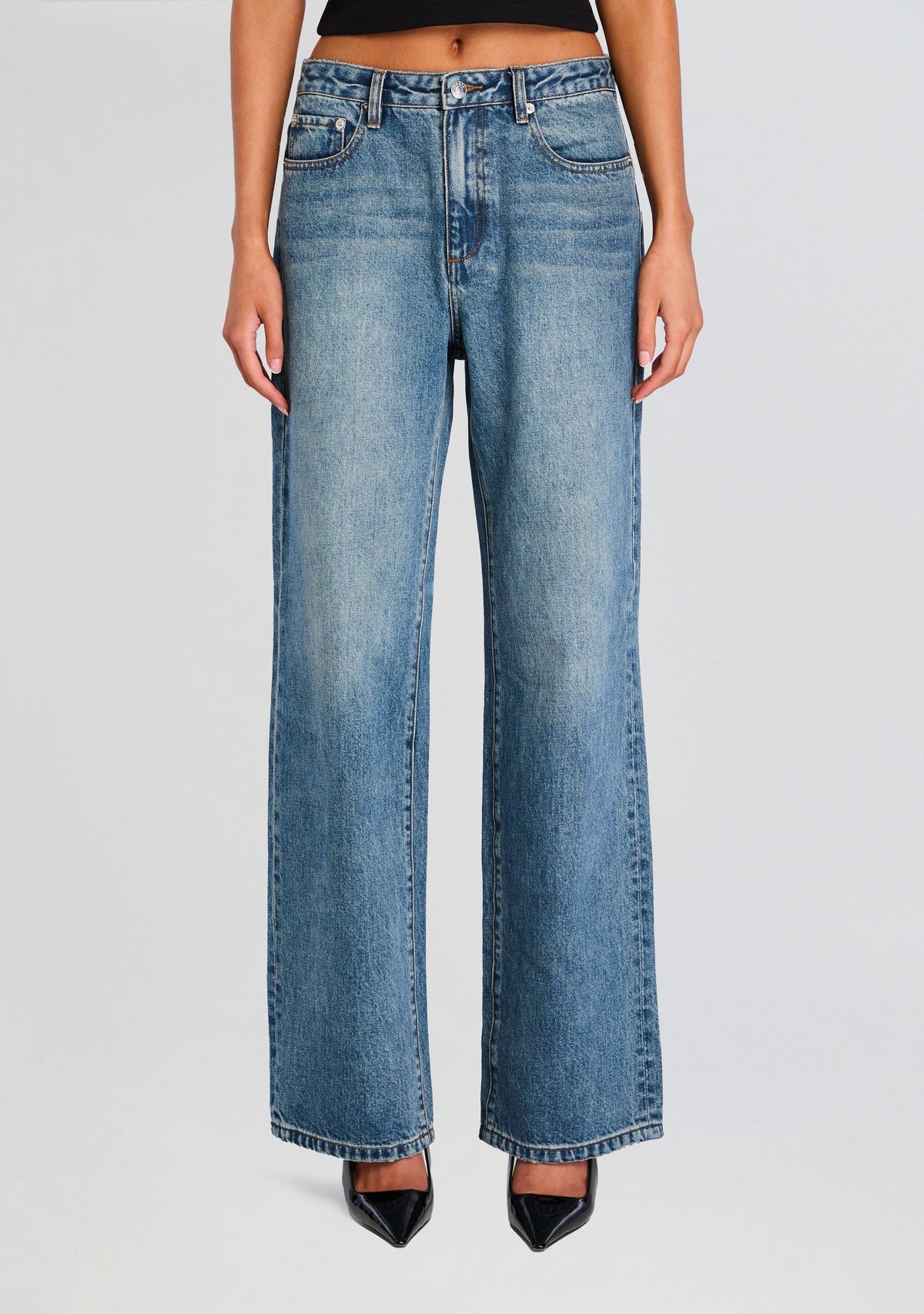 Janie Mid Rise Jean by SEROYA in Dawn, product image 1