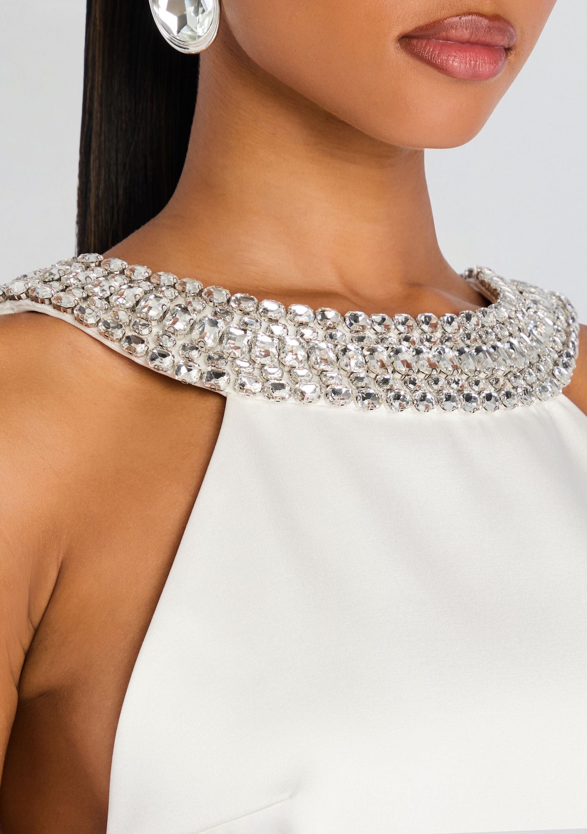 Kenai Embellished Dress by retrofête in White, product image 2