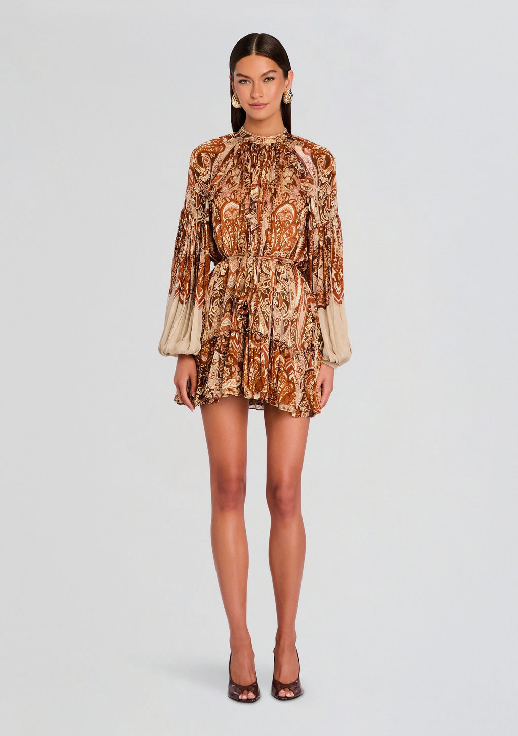 Rida Short Dress by Hemant & Nandita in Multi, product image 1