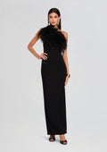 Blair Feather Gown by Sans Faff in Black, product image 1