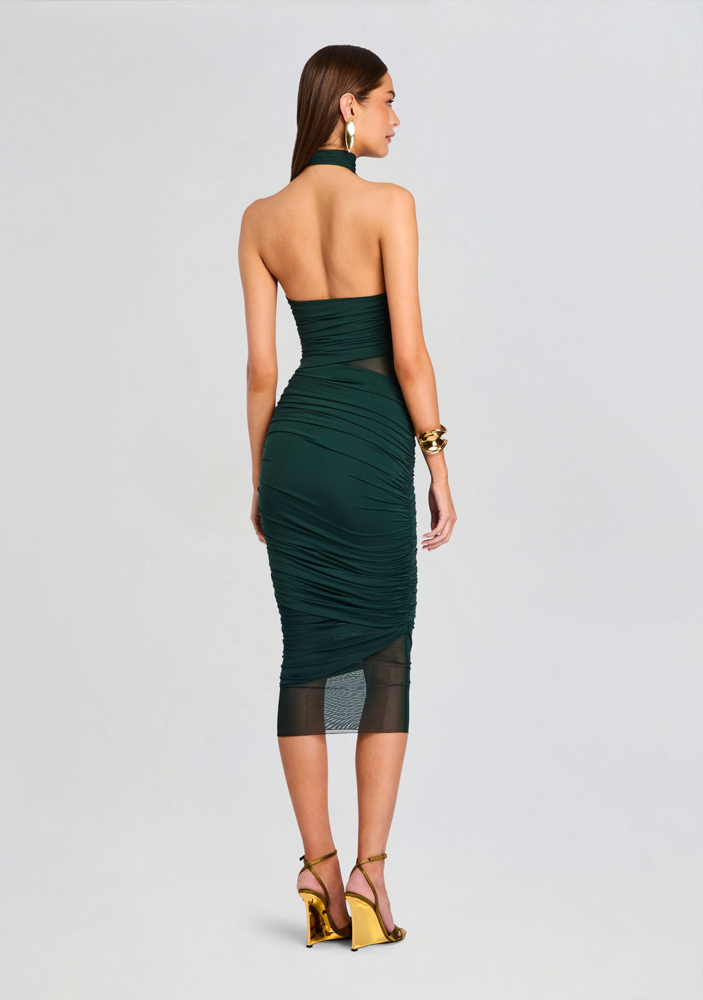 Esmee Midi Dress by SEROYA in Evergreen, product image 4