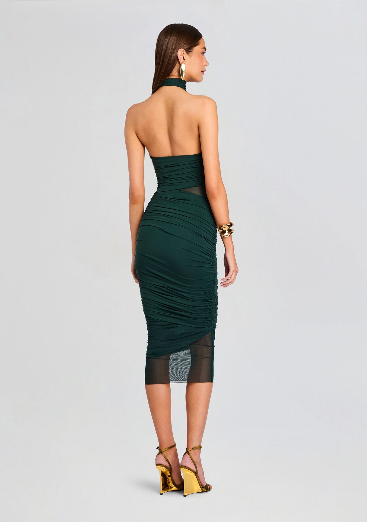 Esmee Midi Dress by SEROYA in Evergreen, product image 4
