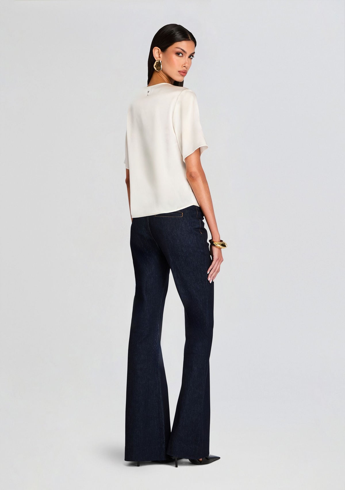 Evangelista Silk Top by retrofête in White, product image 5