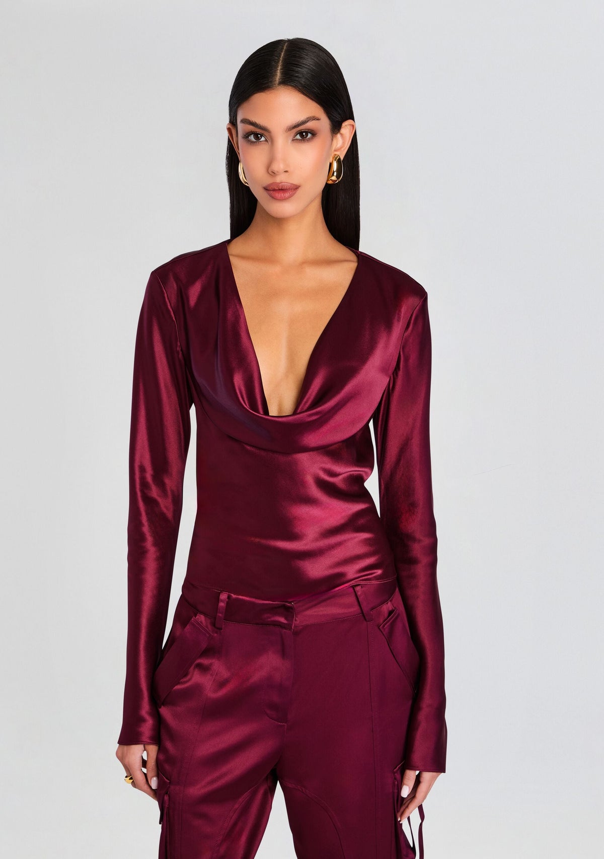 Nerissa Top by retrofête in Port, product image 1
